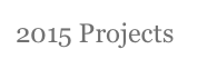 2015 Projects